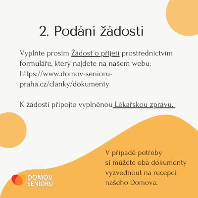 Jak podat žádost do Domova seniorů Vysočany? 