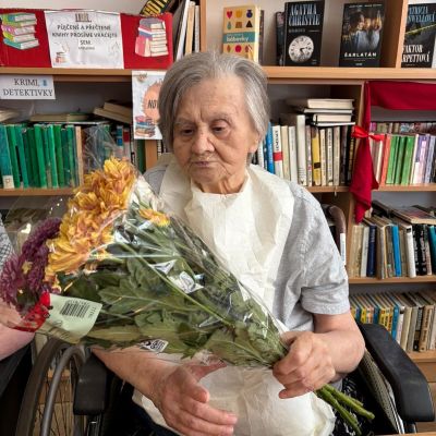 Narozeninový klub a oslava 102 let naší klientky