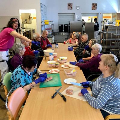 Příprava Luisianského kuřete a přednášk